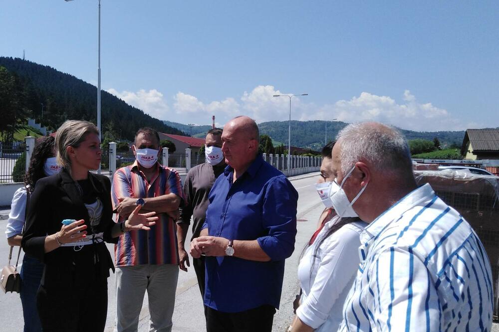 Vuksanović Stanković u posjeti Pljevljima, Foto: Goran Malidžan