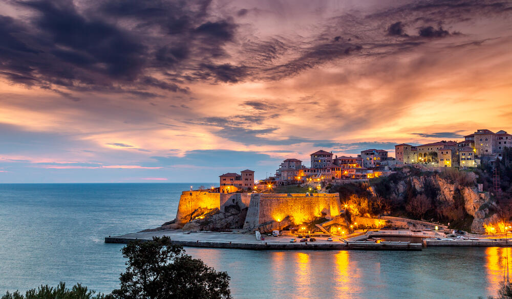 Sunsets in Ulcinj are like in a fairytale