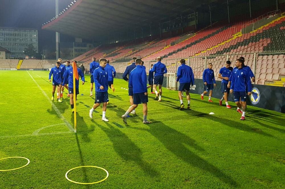 Fudbaleri Budućnosti na treningu u Zenici, Foto: FK Budućnost