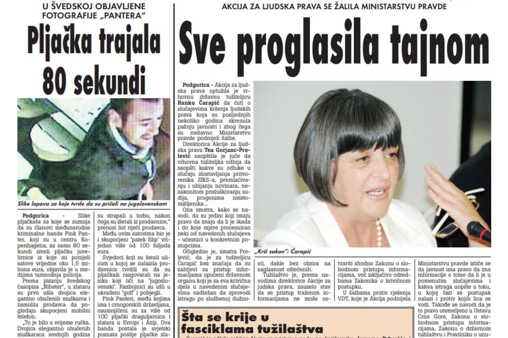 Strana "Vijesti" od 23. oktobra 2010., Foto: Arhiva Vijesti