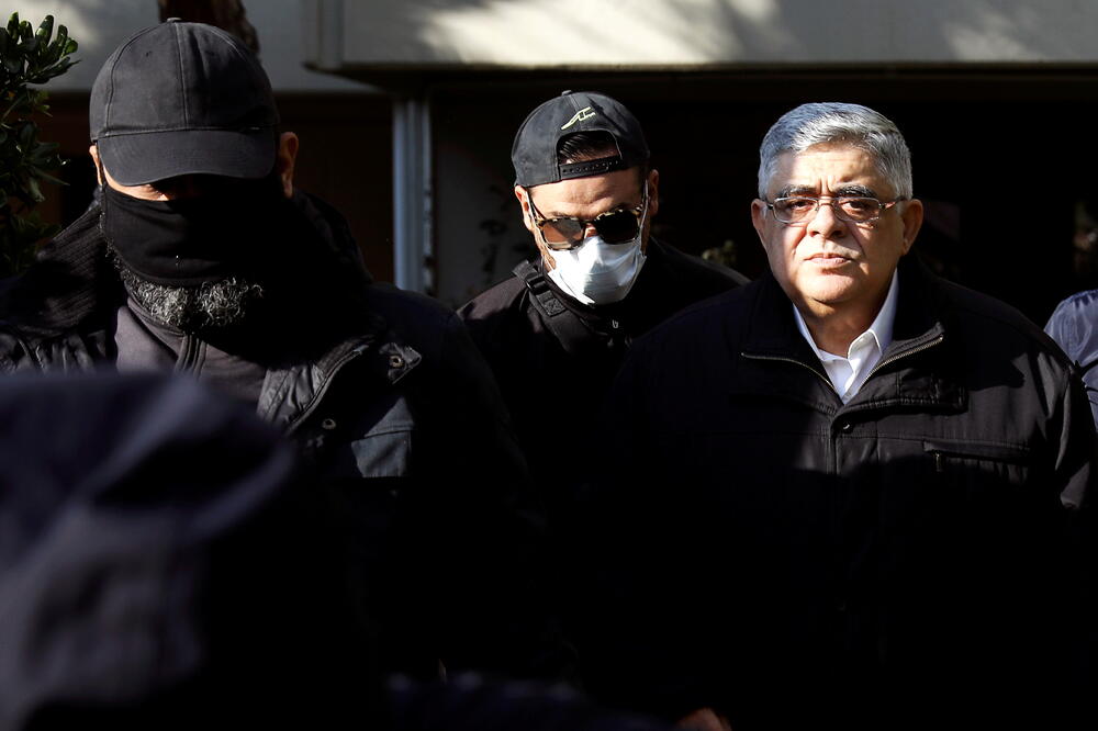 Nikos Mihaloljakos, vođa neonacističke stranke Zlatna zora, osuđen je 14. oktobra na 13 godina zatvora u krivičnom sudu u Atini koji ga proglasio krivim za vođenje "kriminalne organizacije", Foto: Reuters