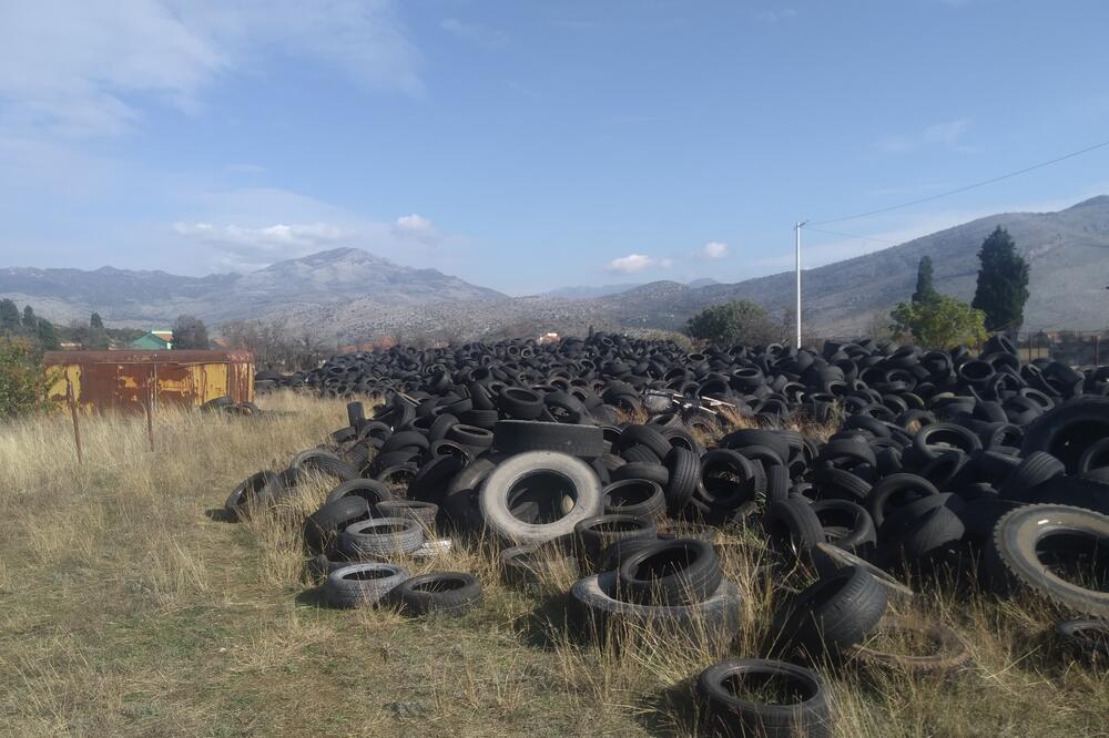 Gomila guma na livadi u Tuškim Rogamima, Foto: Borko Ždero