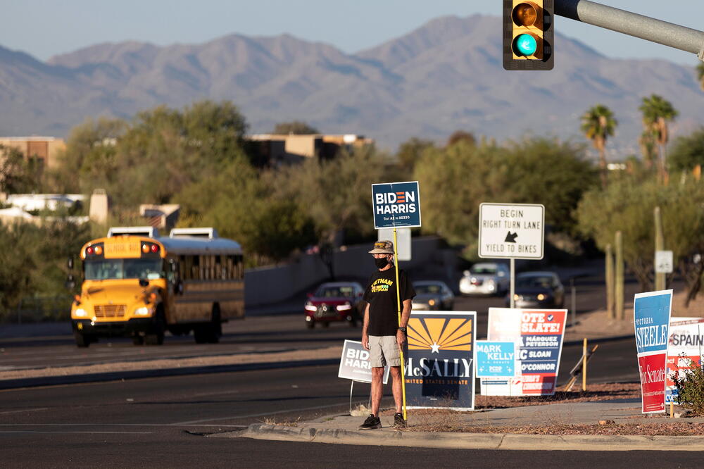 Pristalica Bajdena u Arizoni, Foto: Reuters