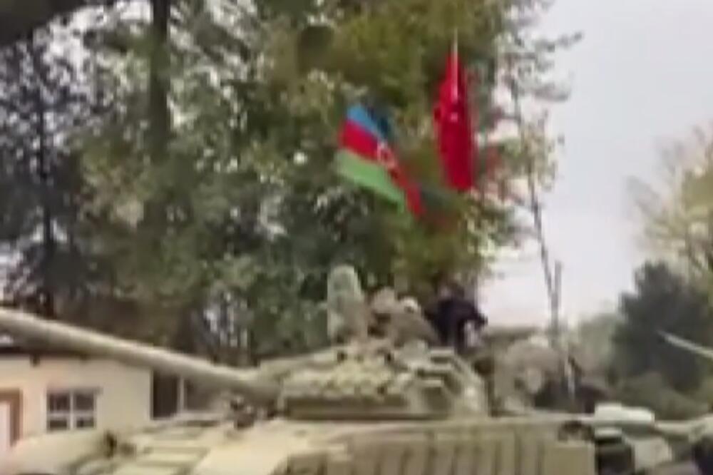 Azerbejdžanska vojska ulazi u Agdam, Foto: Screenshot/Youtube