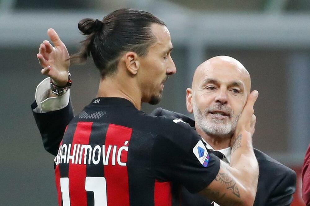 Pioli i Ibrahimović, Foto: Reuters