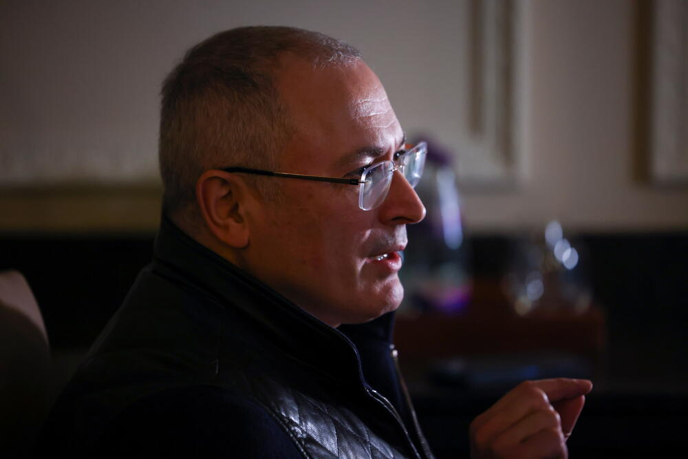 Hodorkovski tokom intervjua za Rojters u Londonu