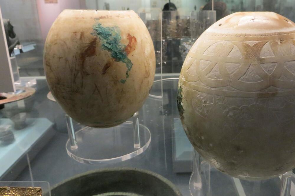 Antička nojeva jaja u Britanskom muzeju, Foto: Britanski muzej
