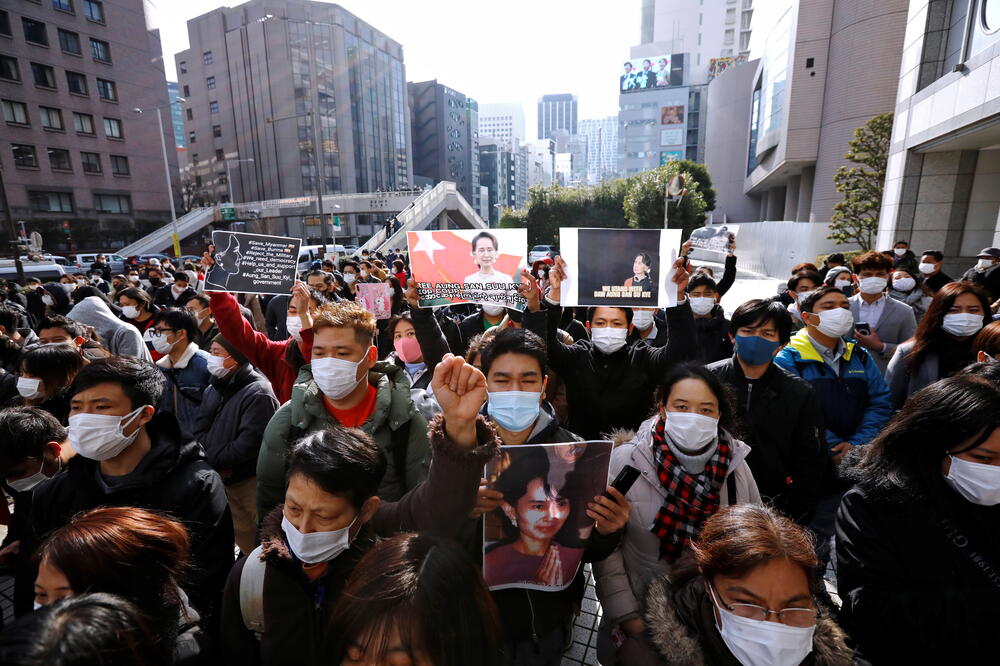 Protesti u Japanu nakon vijesti o vojnom puču, Foto: Reuters