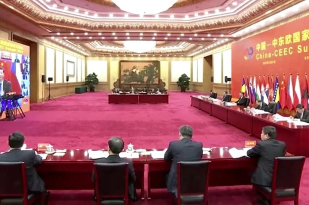 Sa otvaranja virtuelnog Samita "17 plus 1", Peking, Foto: Reuters