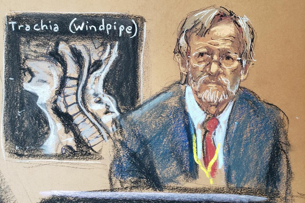 Tobin, crtež iz sudnice, Foto: Reuters