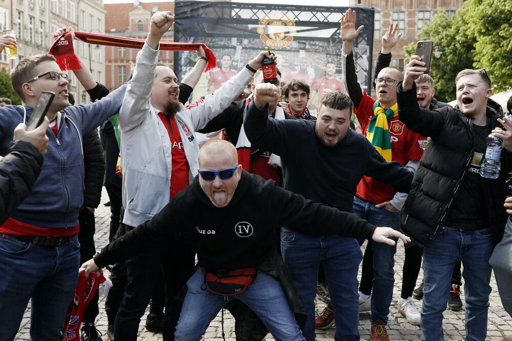 Navijači Junajteda u Gdanjsku, Foto: Reuters