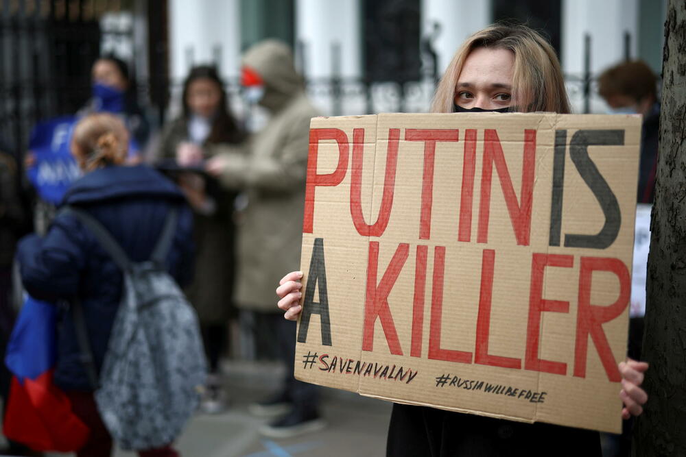 Demonstracije u Londonu u znak podrške Navaljnom 