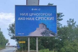 Budva izlijepljena: Nije crnogorski, ako nije srpski