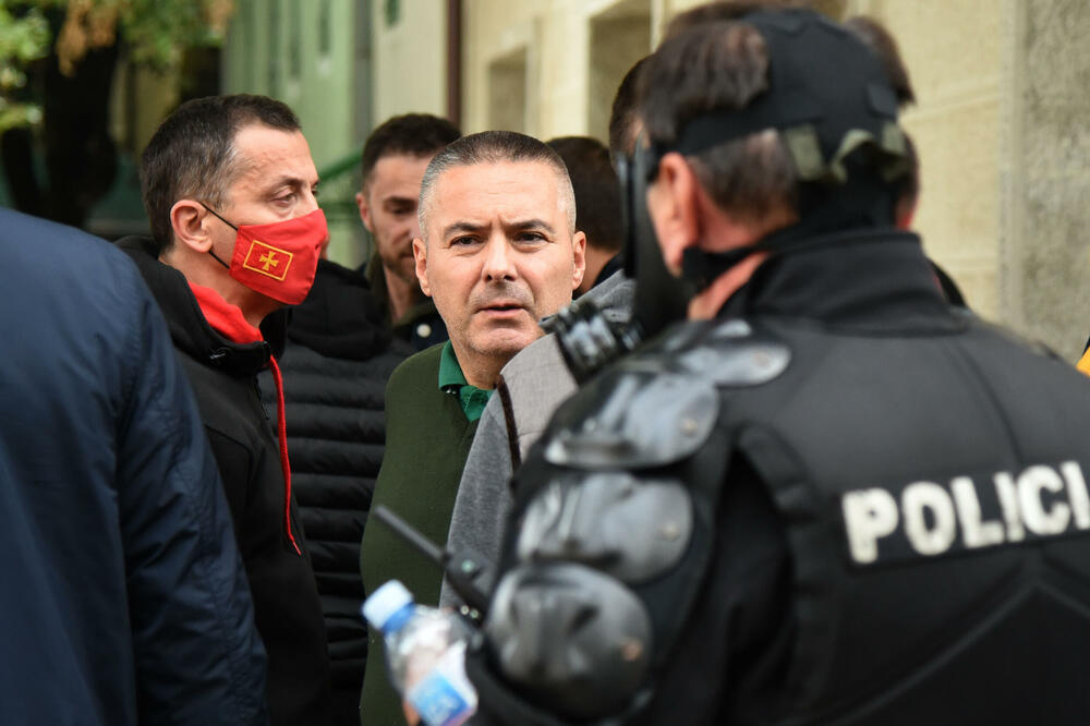 Veljović na Cetinju uoči hapšenja, Foto: Luka Zekovic