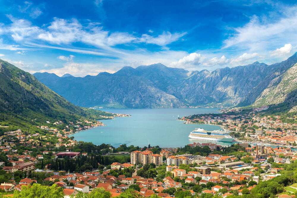 view over bay of kotor from sain trojica hill