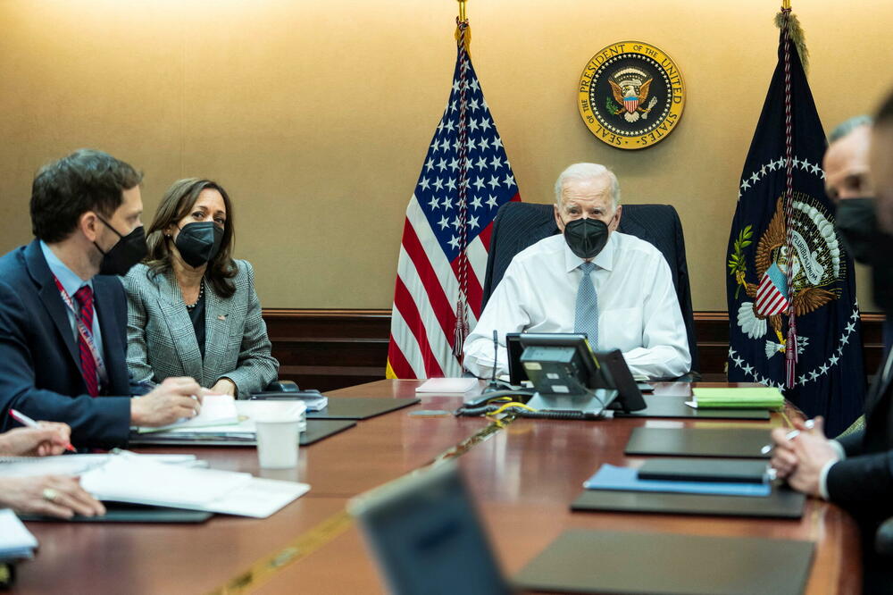Predsjednik SAD Džo Bajden i njegovi saradnici prate operaciju protiv lidera ID na sjeverozapadu Sirije, Foto: Rojters