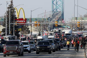 Kanadski vozači kamiona blokirali granične prelaze sa SAD