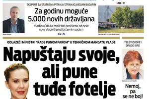 Naslovna strana "Vijesti" za 11.2.2022.