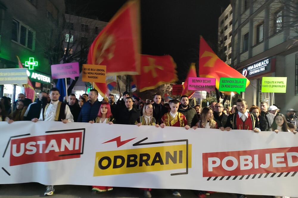 Sa protesta u Nikšiću, Foto: Svetlana Mandić