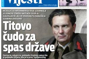 Naslovna strana "Vijesti" za nedjelju 13. mart 2022.
