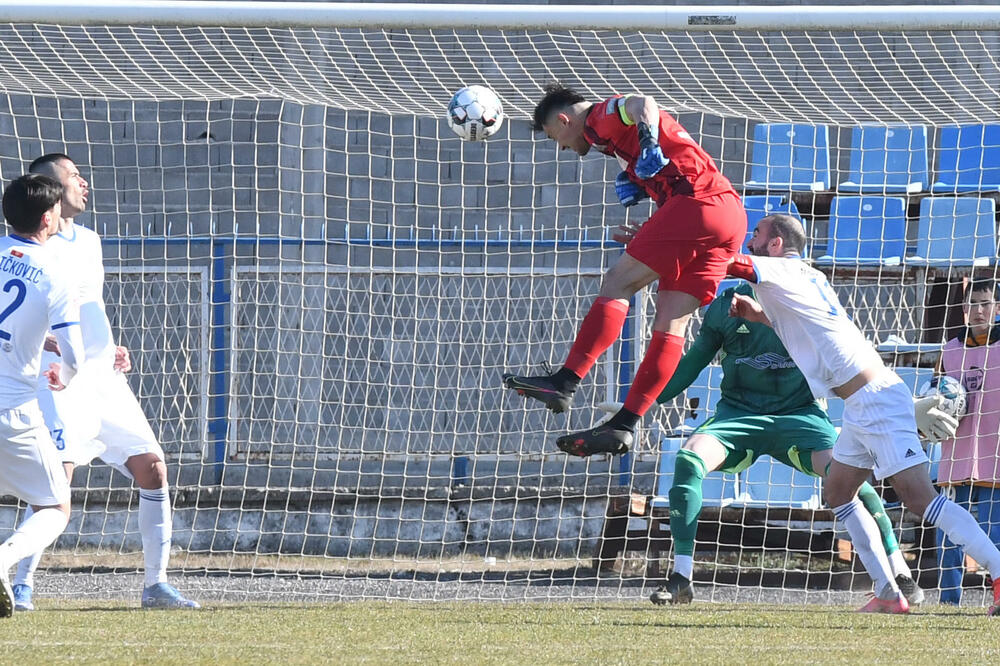 Giljen postiže gol protiv Budućnosti prethodne sezone, Foto: FK Sutjeska