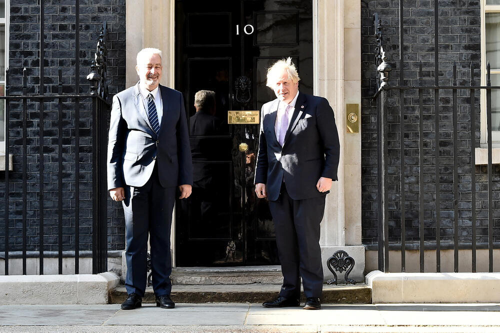 Crnogorski i britanski premijer u Londonu, Foto: Sasa Matic