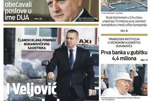 Naslovna strana "Vijesti" za 12. april 2022.