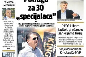 Naslovna strana "Vijesti" za 13. april 2022.