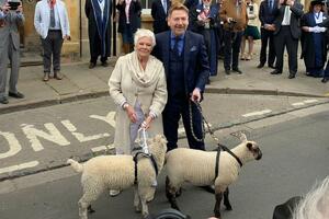 Britanski glumački par prošetao ovce rodnim gradom Vilijama...
