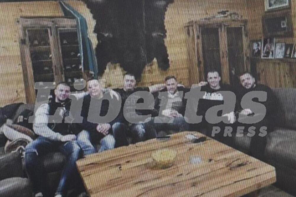 Miljković, Bugarin, Belivuk, Zvicer. Lazović, Milović, Foto: Screenshot/Libertas press
