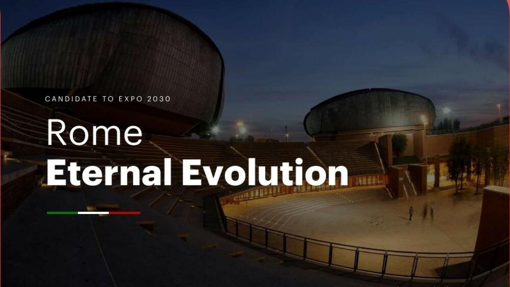 Brošura koja promoviše kandidaturu Rima za EXPO 2030
