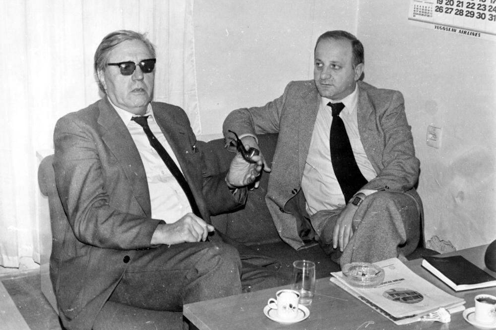 Dugogodišnje prijateljstvo: Dušan Kostić i autor teksta, u Titogradu, početkom 1981., Foto: Privatna arhiva