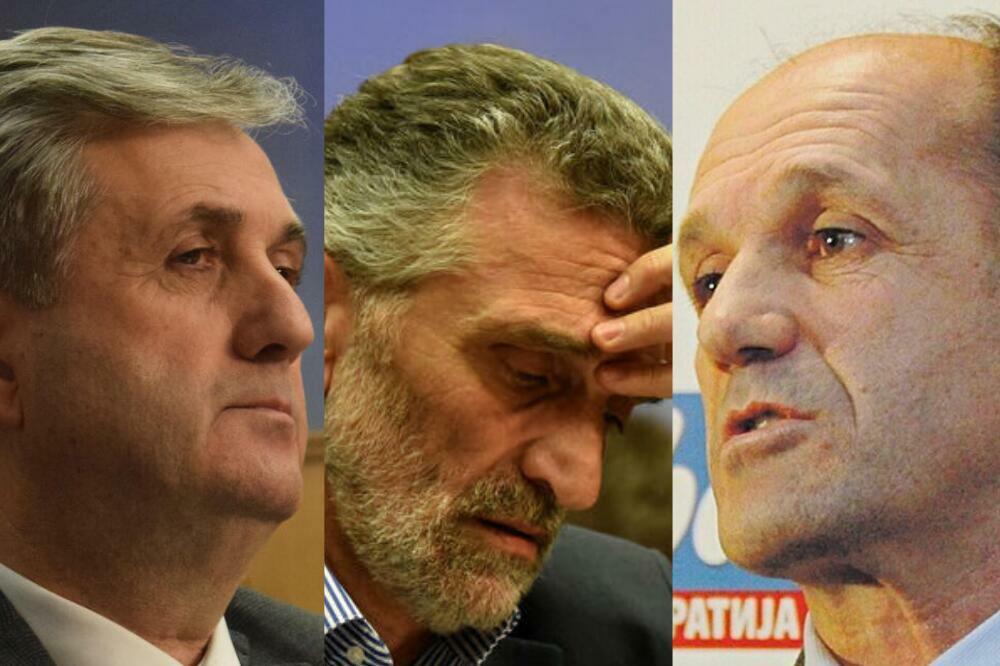Nuhodžić, Bulajić i Zečević, Foto: Boris Pejović, Luka Zeković, Jelena Bujišić