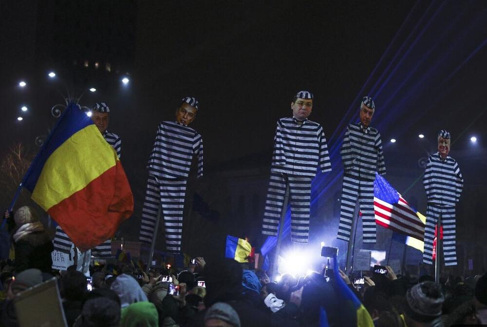 Sa protesta protiv korupcije u Rumuniji 2017. 