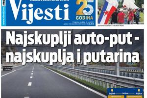 Naslovna strana "Vijesti" za nedjelju 12. jun 2022.
