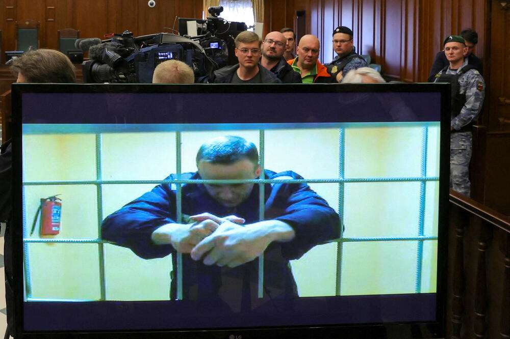 Navaljni tokom sudskog saslušanja u Moskvi, Foto: Reuters