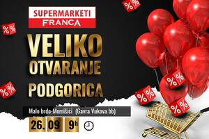 Supermarket Franca u Podgorici na novoj lokaciji