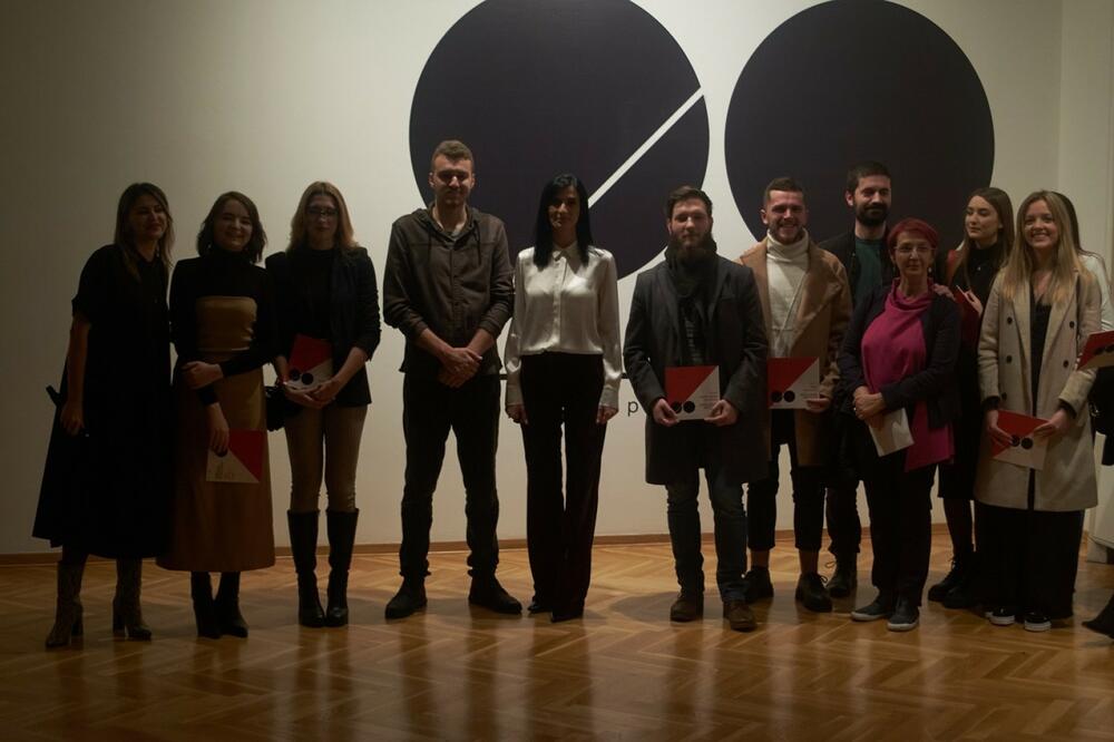Sa otvaranja studentske izložbe AF UCG u Modernoj galeriji u Podgorici, Foto: ucg.ac.me