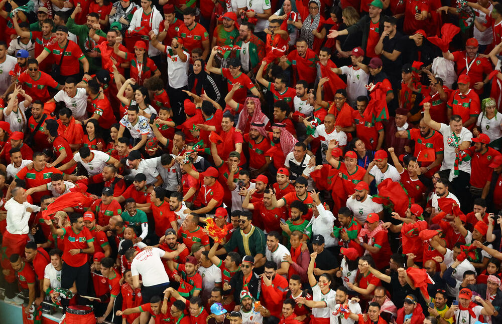 Navijači Maroka na utakmici sa Portugalom