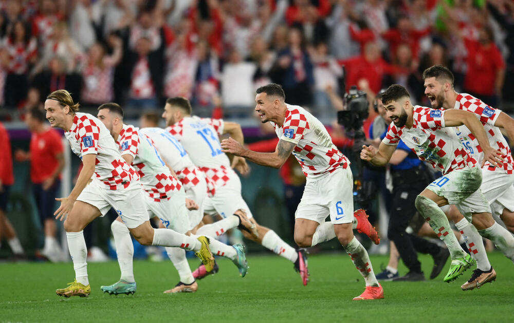 Radost Hrvata poslije utakmice sa Brazilom