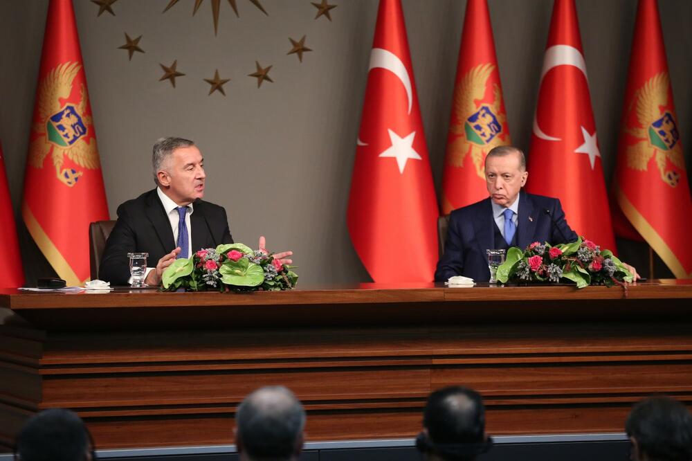 Đukanović i Erdogan, Foto: Predsjednik Crne Gore