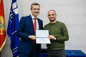 Vuk Vuković dobitnik priznanja Univerziteta Crne Gore