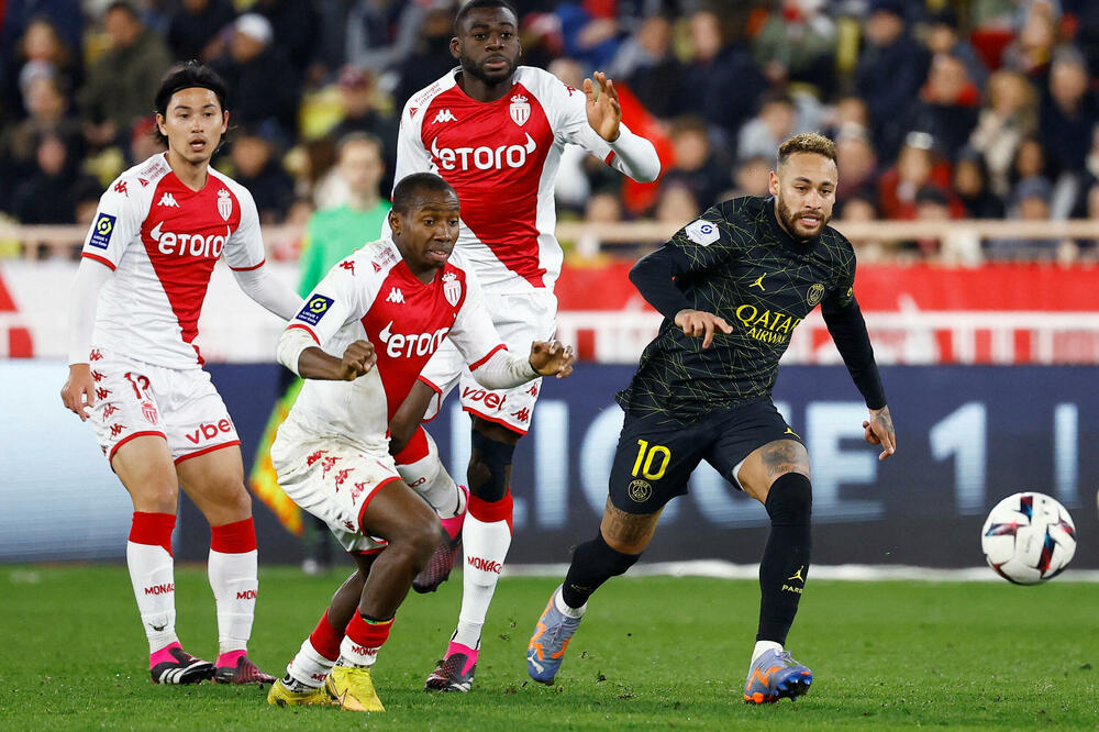 Nejmar na utakmici sa Monakom, Foto: Reuters
