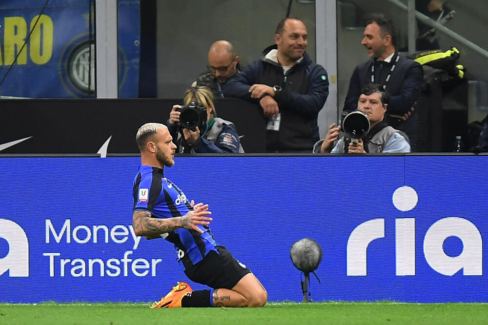 Federiko Dimarko slavi jedini gol, Foto: REUTERS/Daniele Mascolo