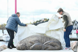 U Norveškoj otkrivena skulptura morža Freje
