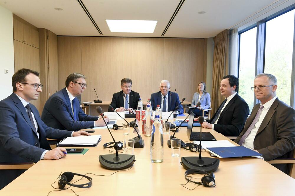 Sa jednog od prethodnih sastanaka Vučića i Kurtija, Foto: BETAPHOTO/European Council/Frederic Sierakowski