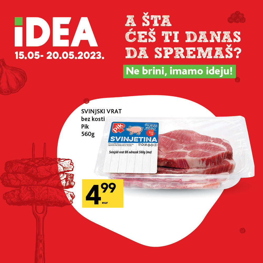 <p><strong>U IDEA prodavnicama očekuje vas provjereno i kvalitetno pakovano meso </strong></p>