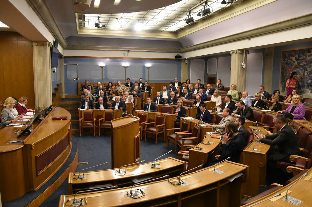 Rade iako su raspušteni prije dva i po mjeseca: Detalj iz parlamenta, Foto: Luka Zekovic