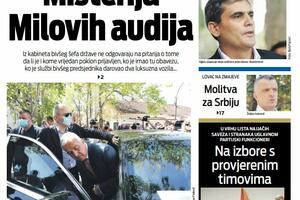 Naslovna strana "Vijesti" za utorak, 30. maj 2023. godine