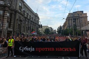 Završen protest protiv nasilja u Beogradu, najavljeno da će se...